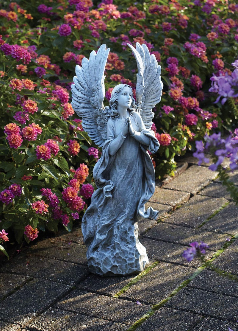 Joseph's Studio by Roman - Collection, 21" H Praying Angel W/Wings, Made from Resin, High Level of Craftsmanship and Attention to Detail, Durable and Long Lasting - Image 2